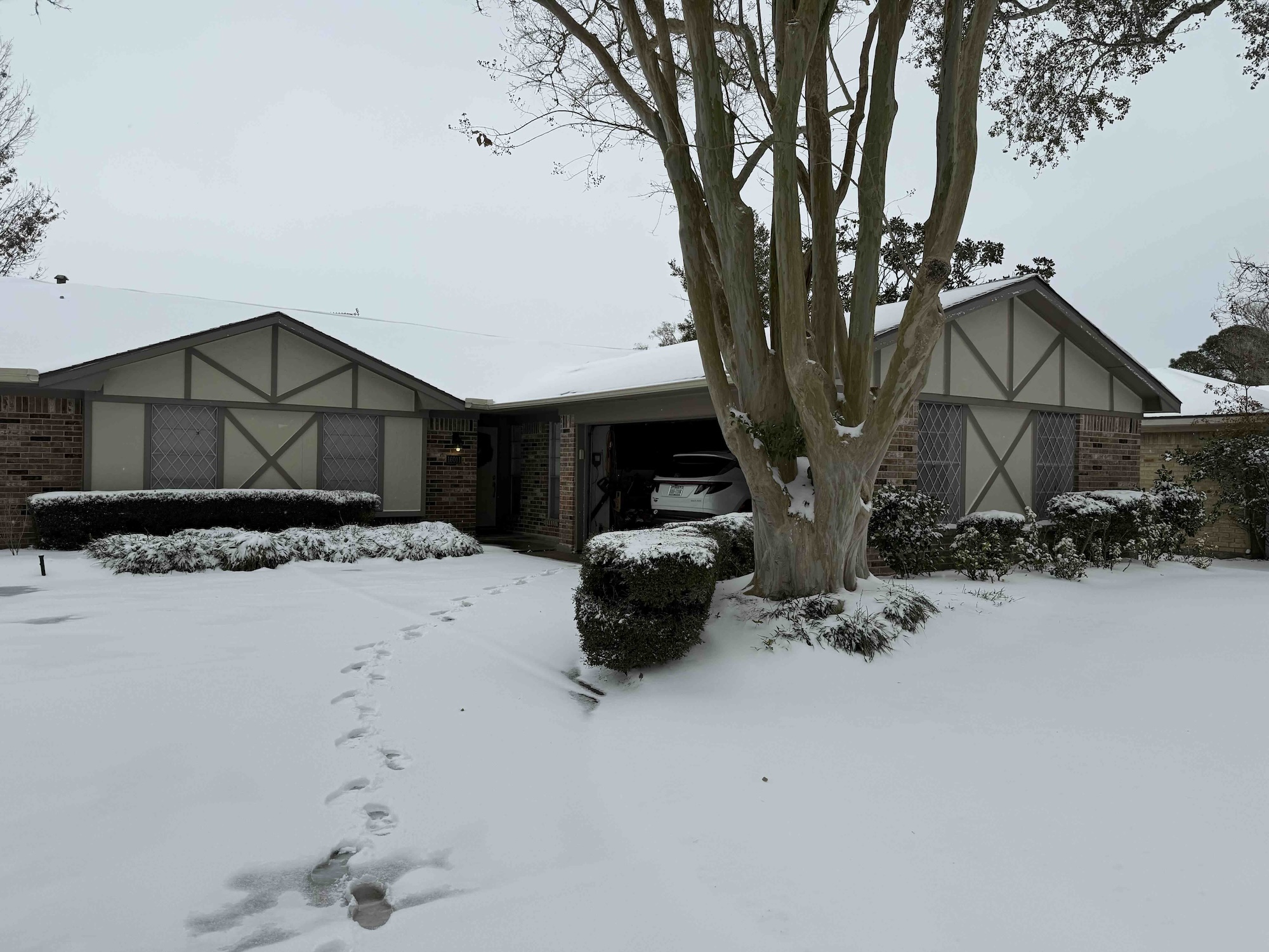 A house with snow on the ground
AI-generated content may be incorrect.